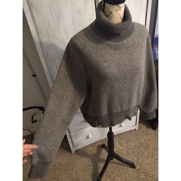 Zara gray small turtleneck sweater - Picture 4 of 8